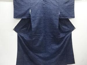 芝草模様織り出し本場結城紬80亀甲着物(石下)